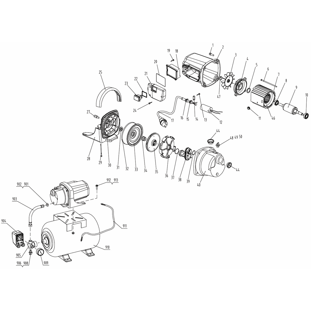 Насосная станция, корпус из чугуна НАС-М3-1200-Ч