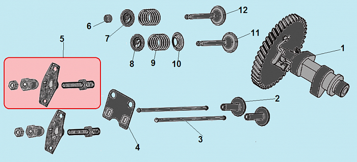 6 КЛАПАНА МОТОПОМПА CHAMPION GP80