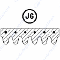 Ремень 1200 J6 (черный) Electrolux 1240210102 1.11.000.67